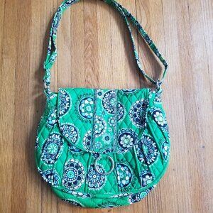 Vera Bradley Hobo Crossbody Shoulder Bag Green